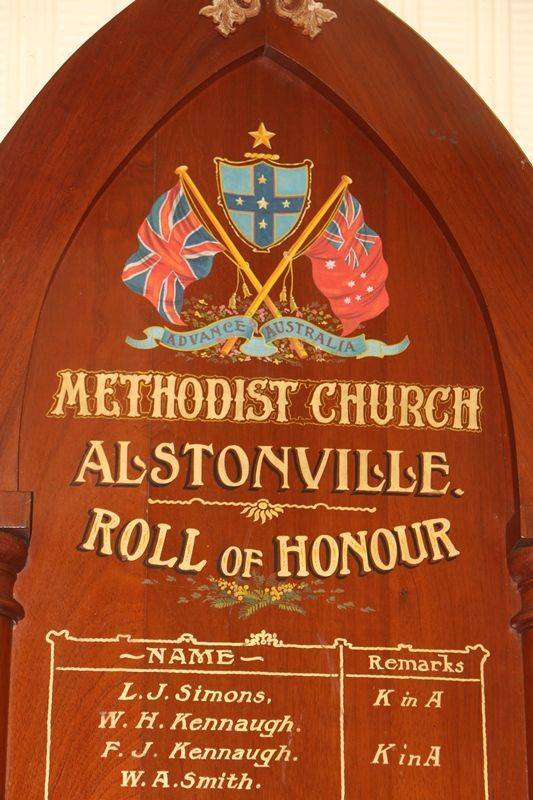 Methodist Church Alstonville Roll Of Honour Monument Australia