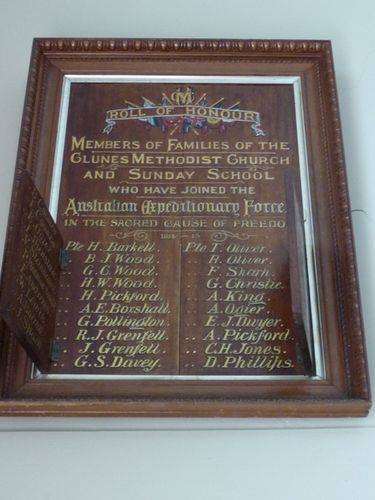 Methodist Church Roll of Honour : 21-March-2011