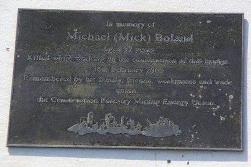 Michael Boland Inscription Plaque