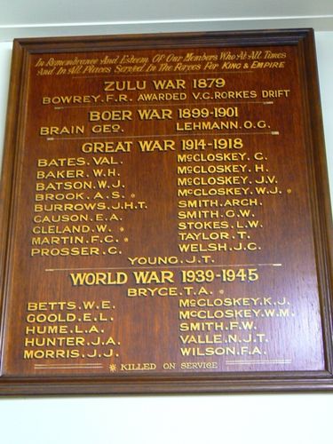 Military Museum Honour Board