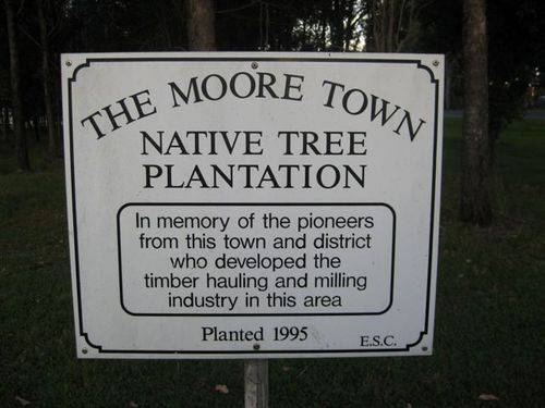Moore Tree Plantation Plaque : 24-04-2009