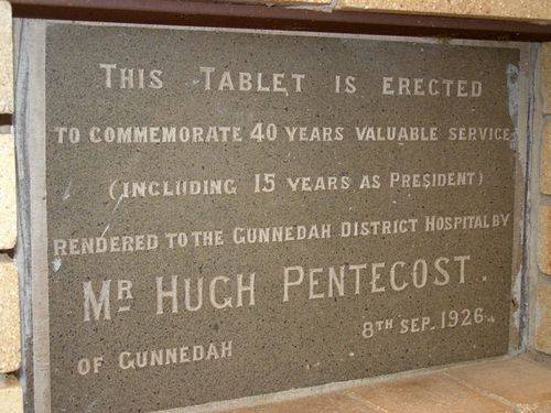 Hugh Pentecost Plaque : 16-August-2014