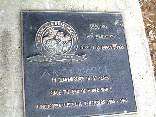 Mundubberra Australia Remembers Plaque : 21-08-2012