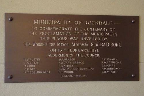 Municipality of Rockdale Centenary : 13-May-2014