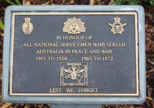 National Servicemen Plaque : 15-October-2012