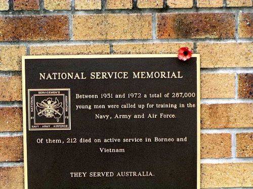 National Servicemens Memorial Wall Plaque