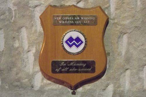 New Guinea Air Warning Wireless Coy Plaque : March 2014