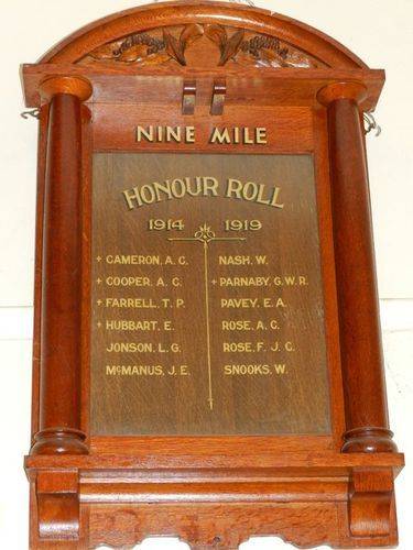Nine Mile Honour Roll : 22-March-2013