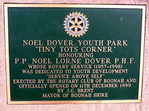 Noel Dover Plaque