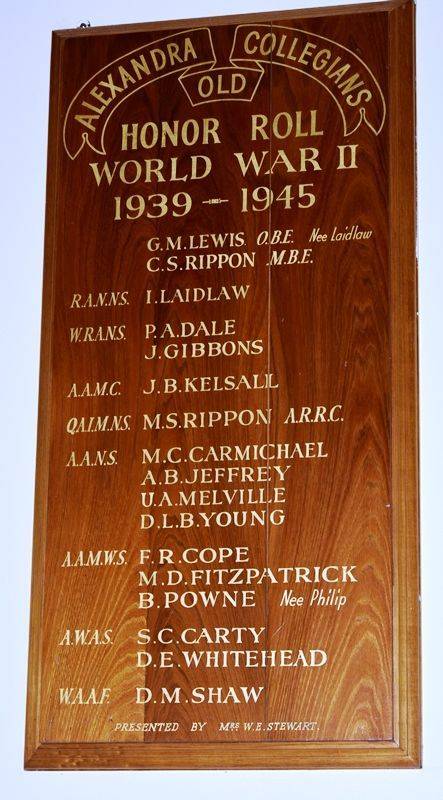 ROLL OF HONOUR, 1939-1945