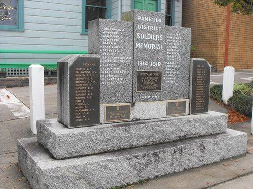 Pambula District Soldiers Memorial : 20-March-2011