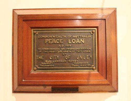 Peace Loan Plaque : 06-December-2012