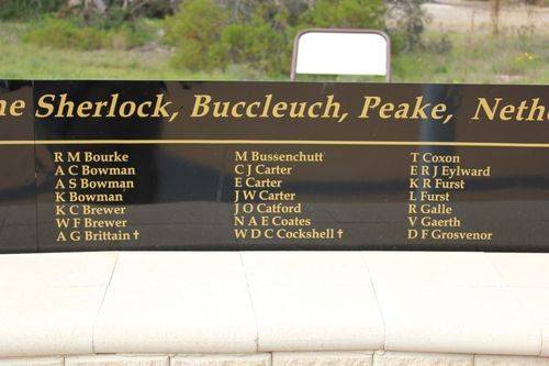 Peake War Memorial : 16-September-2012