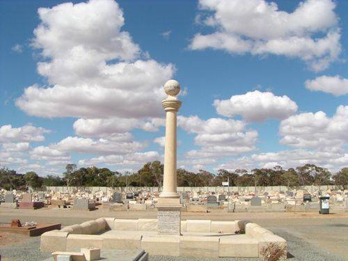 Monument over Percy Brookfield Grave