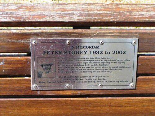 Peter Storey Plaque