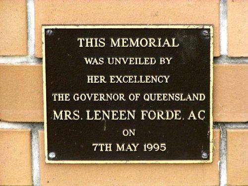 Pine Rivers  Peacekeeping Memorial Dedication Plaque