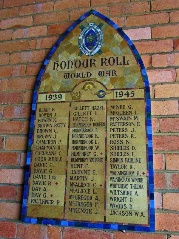 Pioneers+96 Presbyterian Church Honour Roll