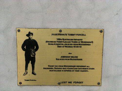 Private Tommy Purcell/ Wilkie Plaque / March 2013