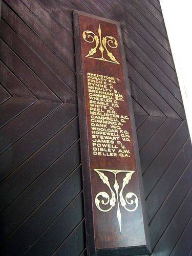 Qld Railways Roll of Honour Side Panel