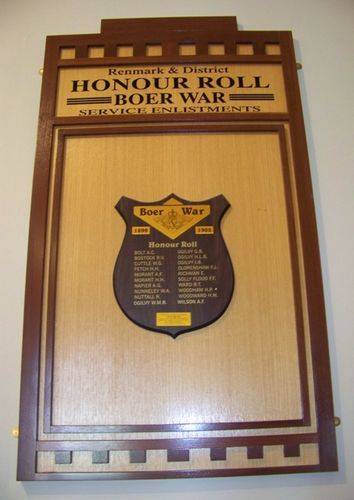 Renmark & District Boer War Honour Roll