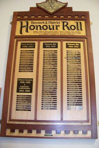 Renmark & District Honour Roll Post-World War Two