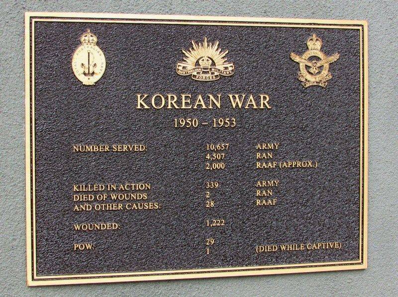 Korean War Plaque: 05-May-2016