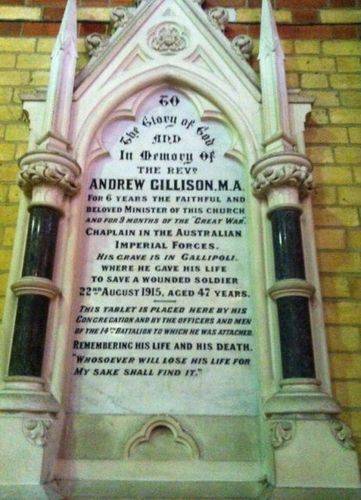 Reverend Andrew Gillison : 12-July-2012