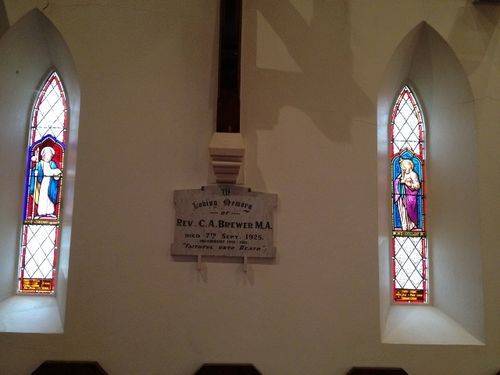 Rev Brewer Memorial Tablet : December 2013