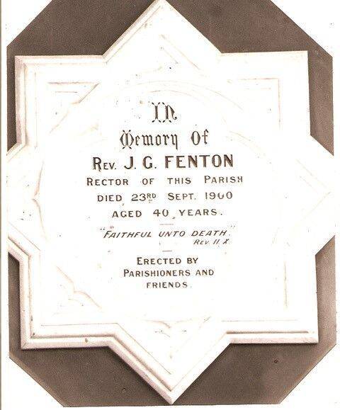 Reverend J G Fenton