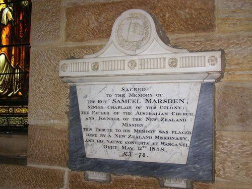 Reverend Marsden Plaque : 30-August-2014