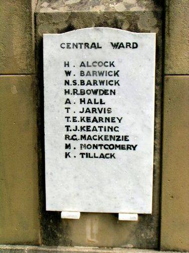 Central War Honour Roll : 2007