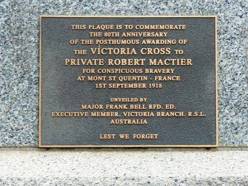 Robert Mactier VC Memorial Garden