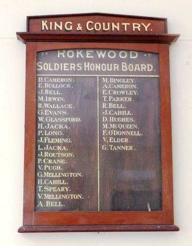 Rokewood Soldiers Honour Board : 03-April-2013