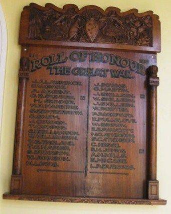 Roll of Honour The Great War