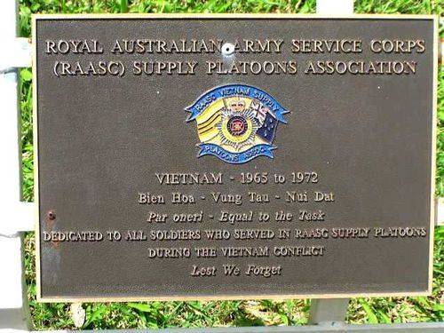 RAASC Supply Platoons Plaque / March 2013