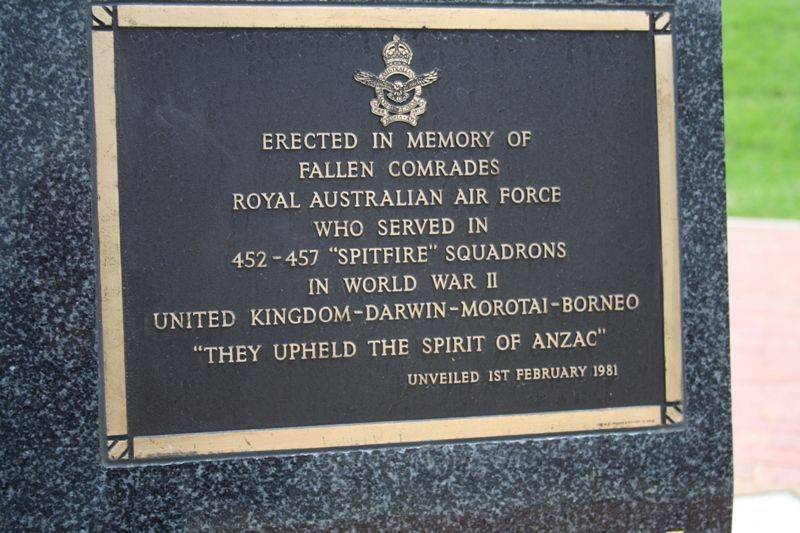 452-457 Spitfire Squadron Plaque : 16-November-2014
