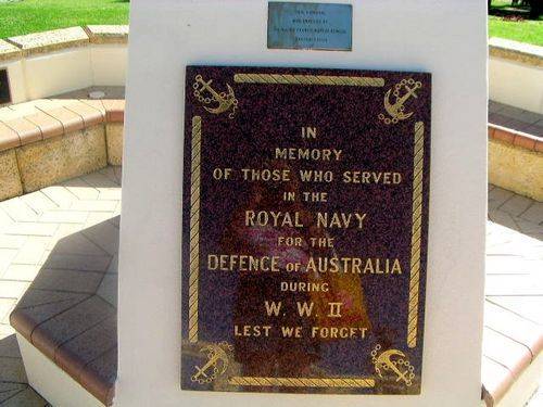 Royal Navy Memorial Inscription Closeup