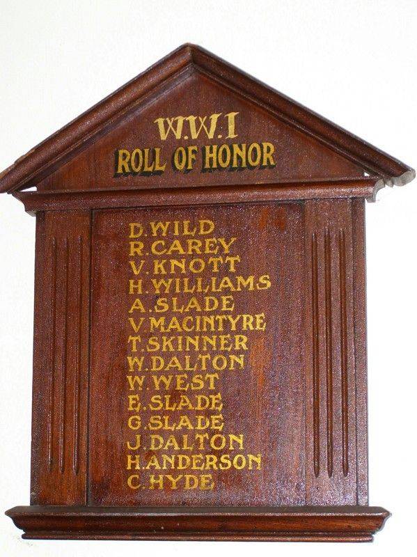 Salt Ash Honour Roll : 09-October-2014