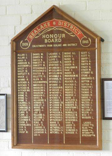 Sea Lake & District Honour Roll : 22-March-2013