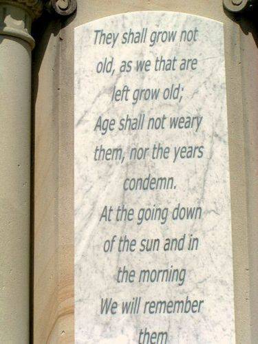 Shire of Toombul War Memorial Epitaph