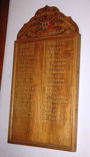 Silverton Tramway Employees Roll of Honour : 01-June-2013