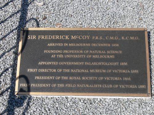 Sir Frederick McCoy : 09-March-2013