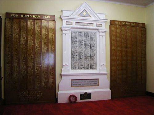 Soldiers Memorial Hall WW2 Honour Rolls