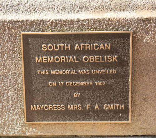South African War Memorial : 18-July-2011