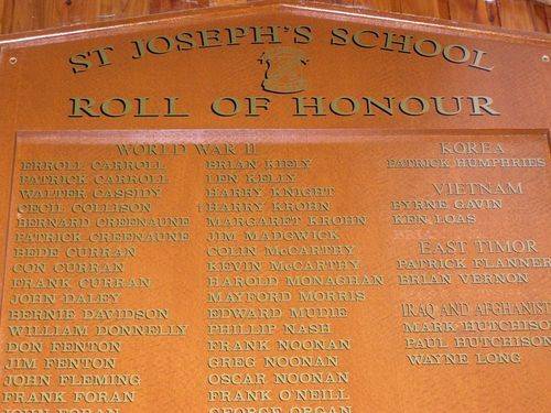 St Joseph`s Honour Roll 2 : 30-July-2014