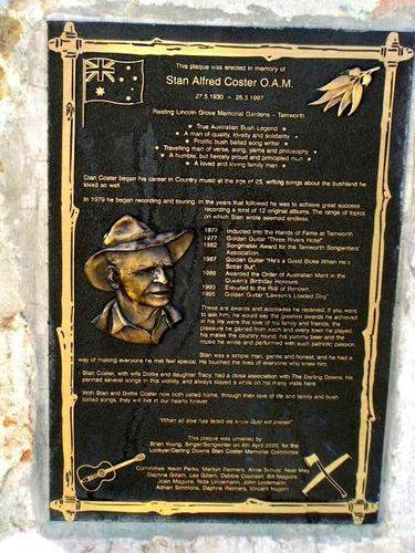 Stan Coster Plaque