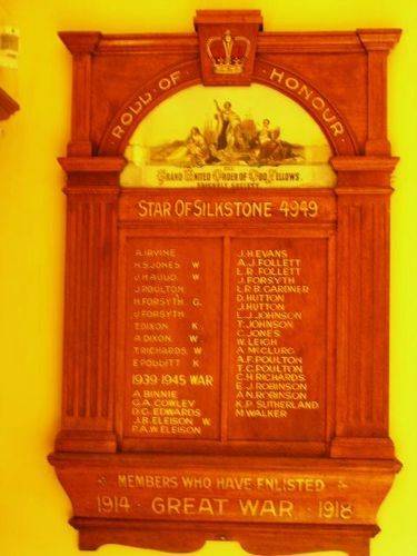 Star of Silkstone Honour Roll