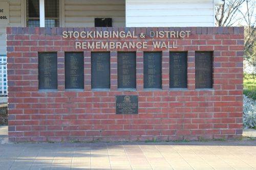 Stockinbingal and District Remembrance Wall : 22-October-2012