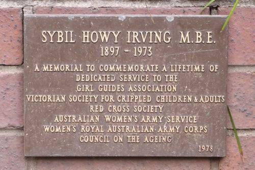 Sybil Irving MBE : 13-February-2013