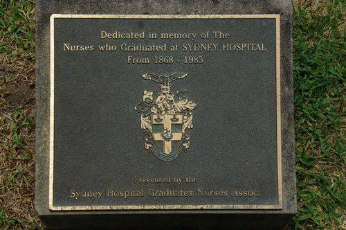 Sydney Hospital Nurses Plaque : November 2013
